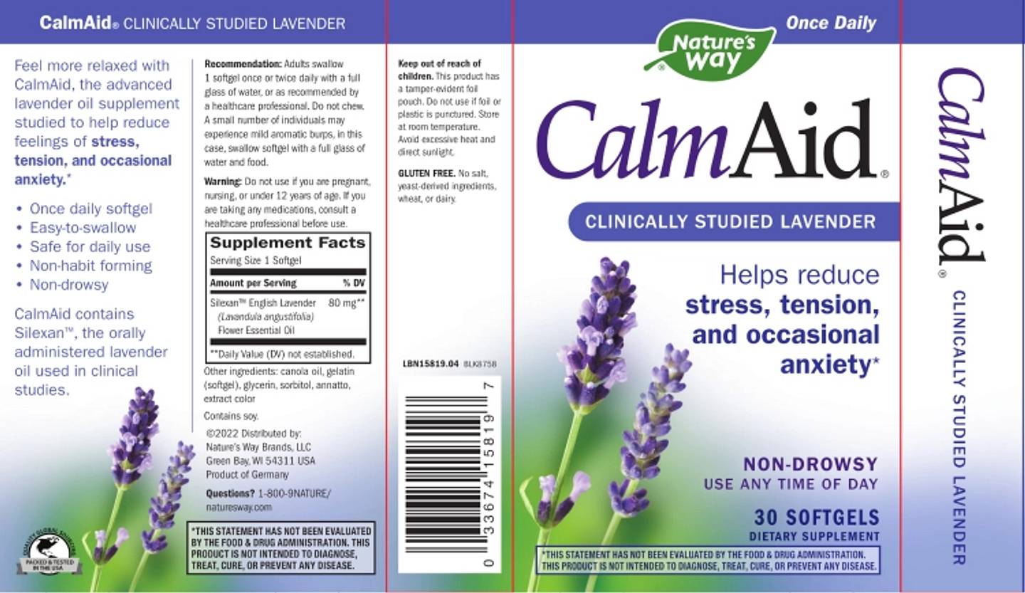 Nature's Way, CalmAid label