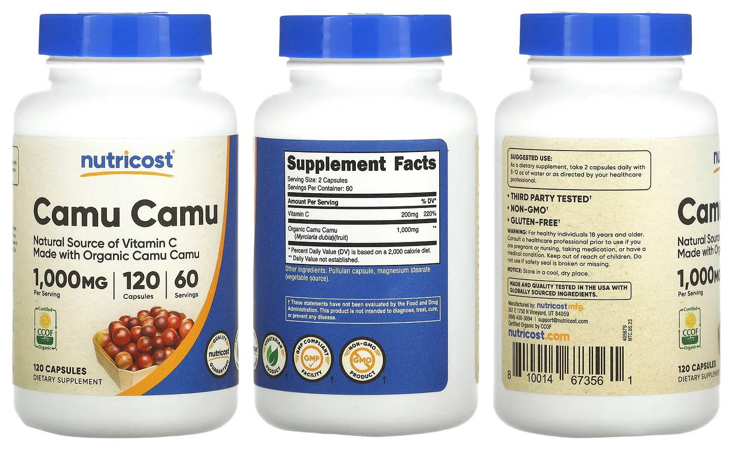 Nutricost, Camu Camu packaging