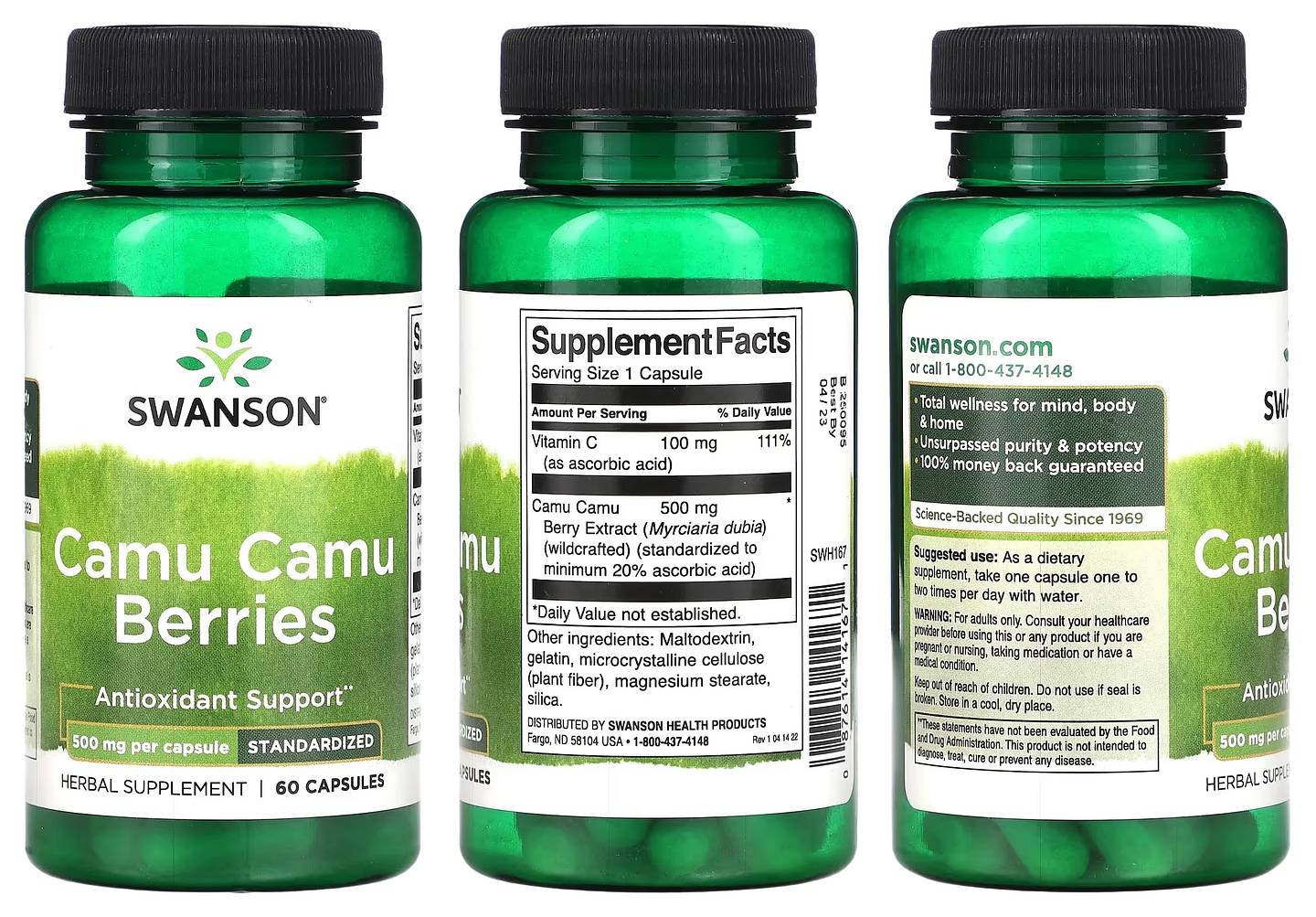 Swanson, Camu Camu Berries packaging