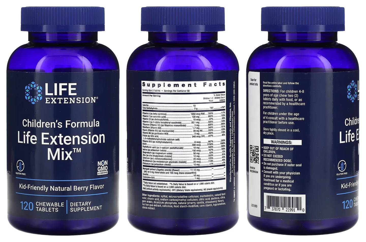 Life Extension, Children's Formula, Life Extension Mix, Natural Berry packaging