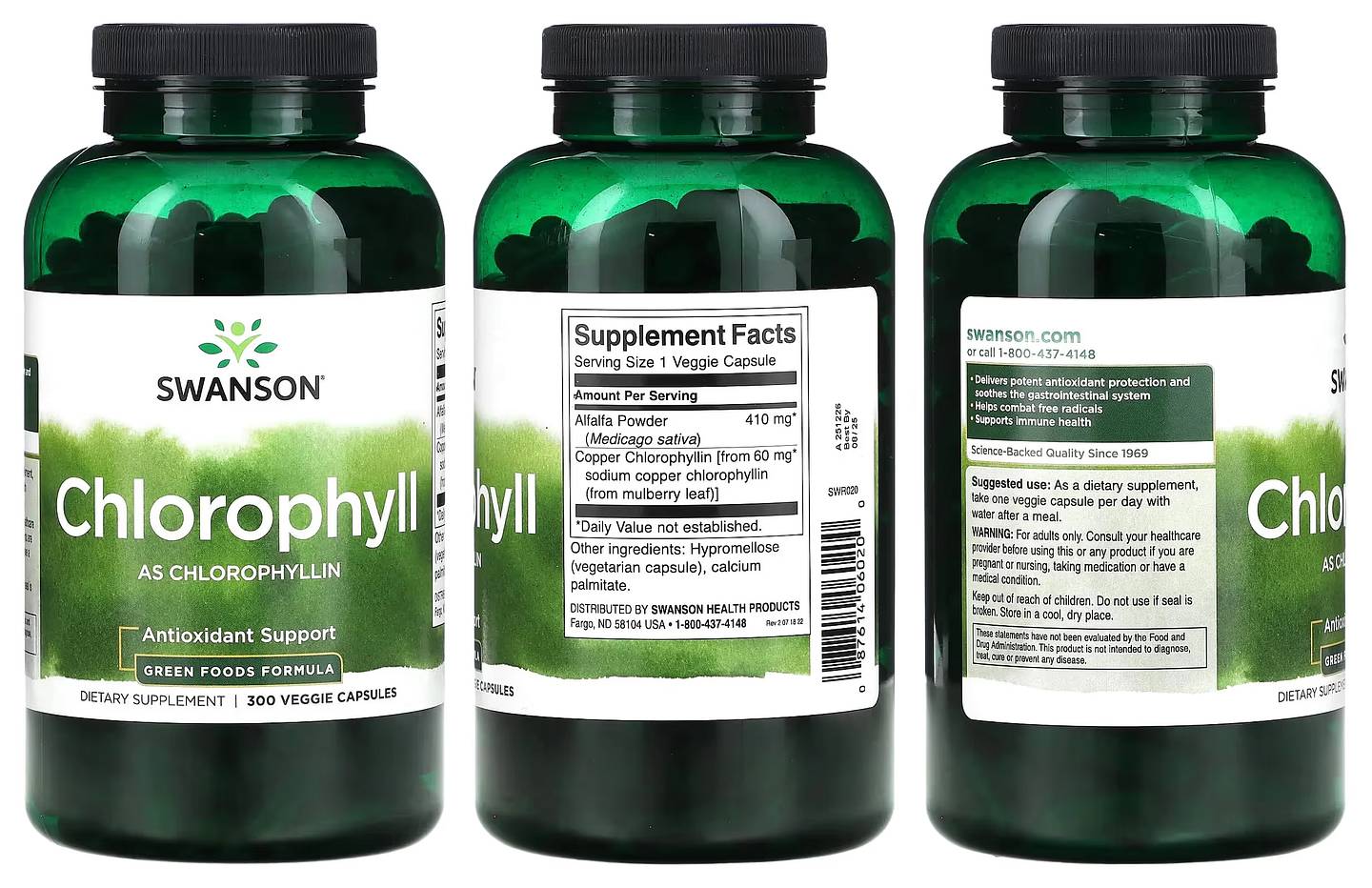 Swanson, Chlorophyll packaging