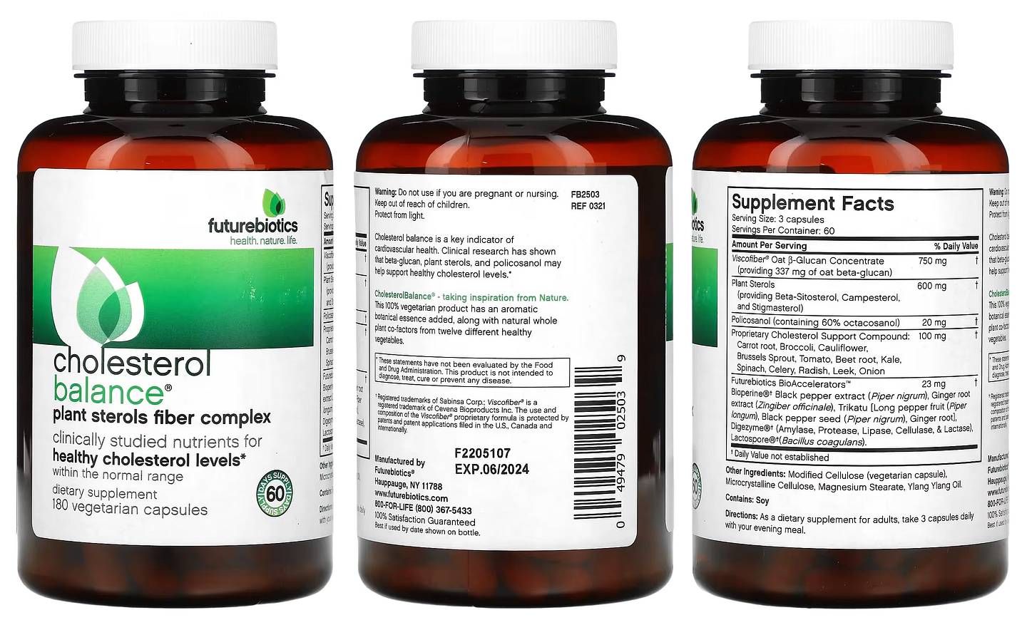 Futurebiotics, Cholesterol Balance packaging