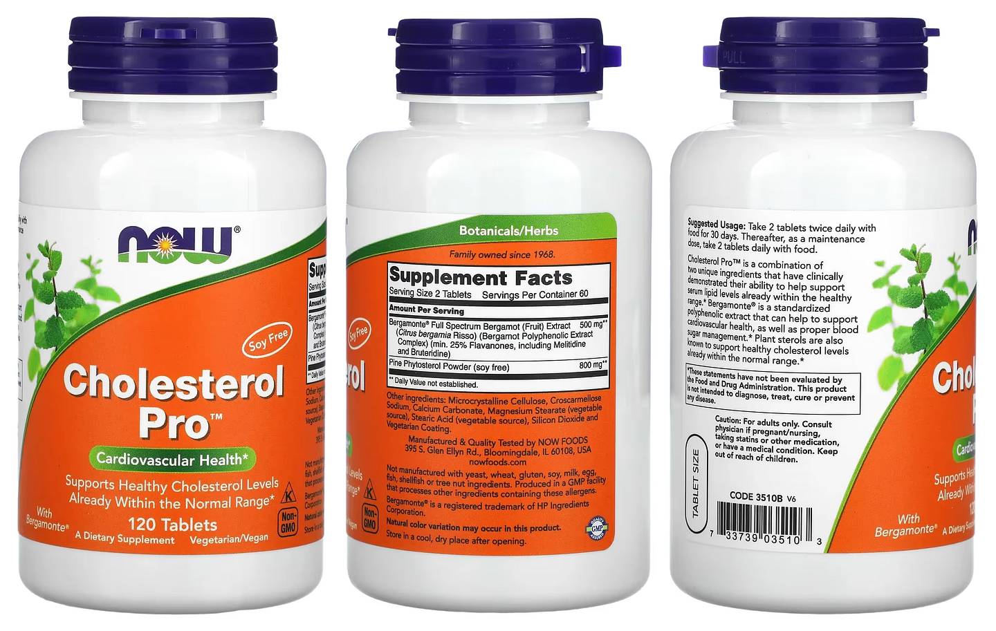 NOW Foods, Cholesterol Pro packaging