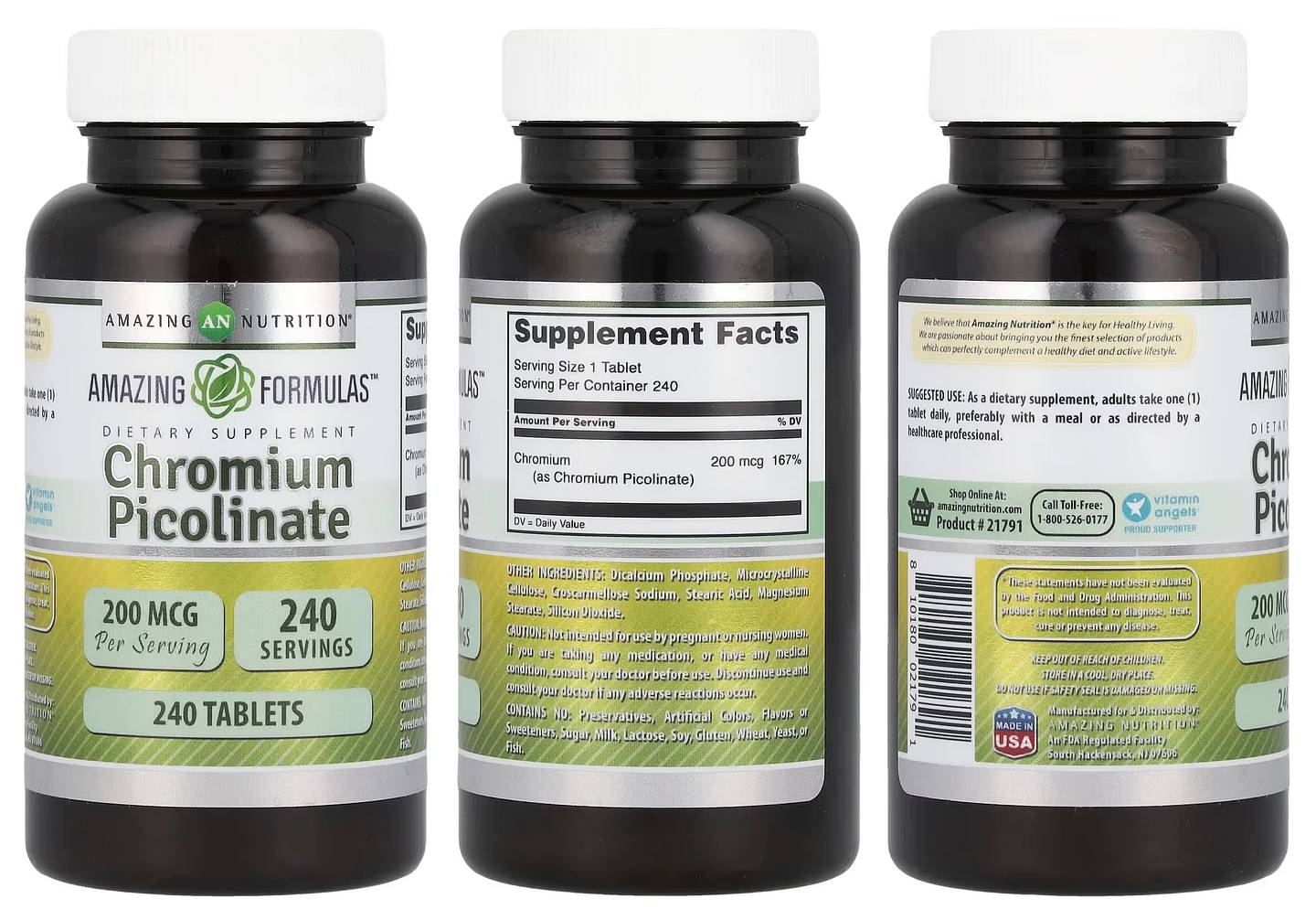 Amazing Nutrition, Chromium Picolinate packaging