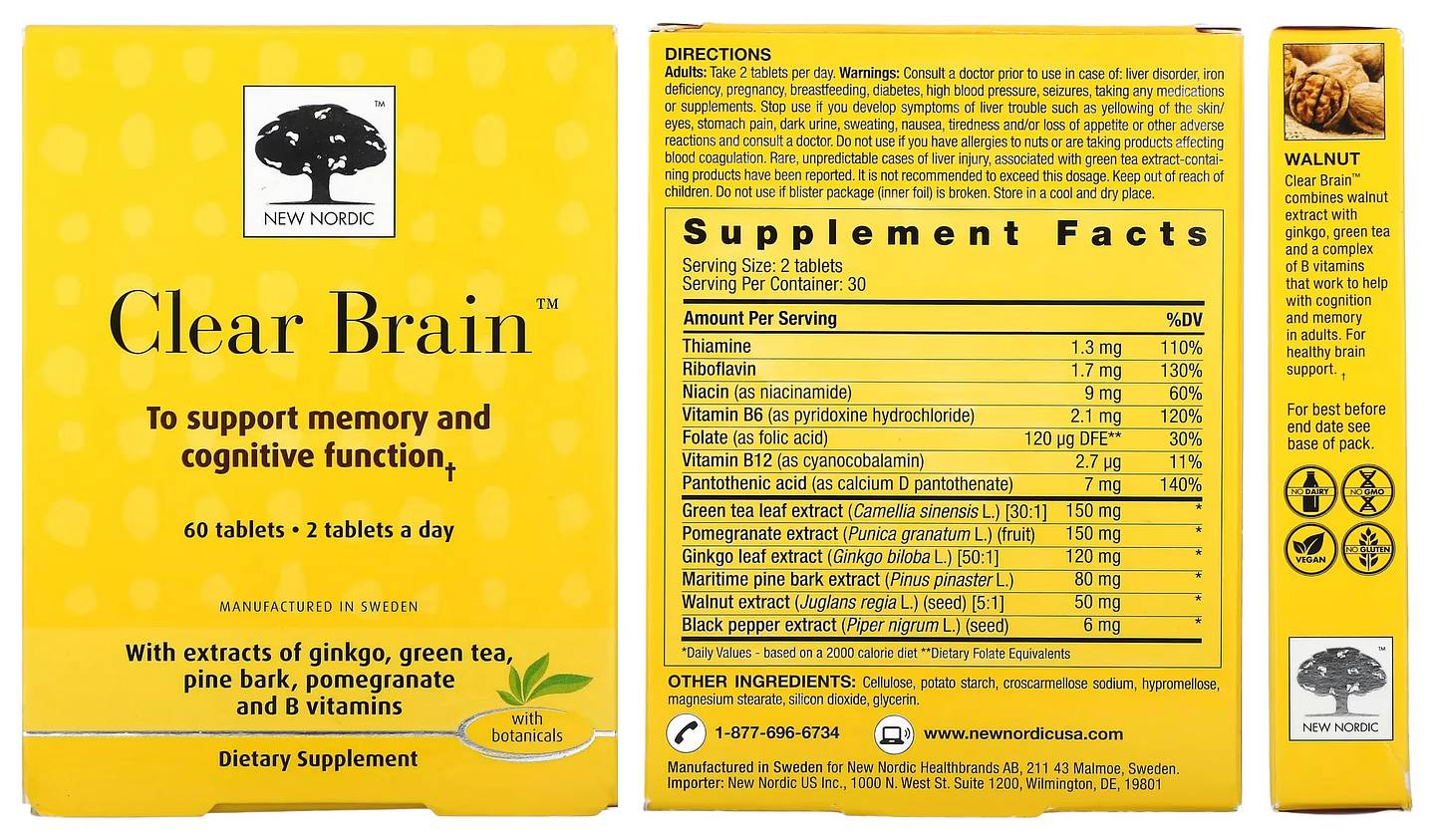 New Nordic, Clear Brain packaging