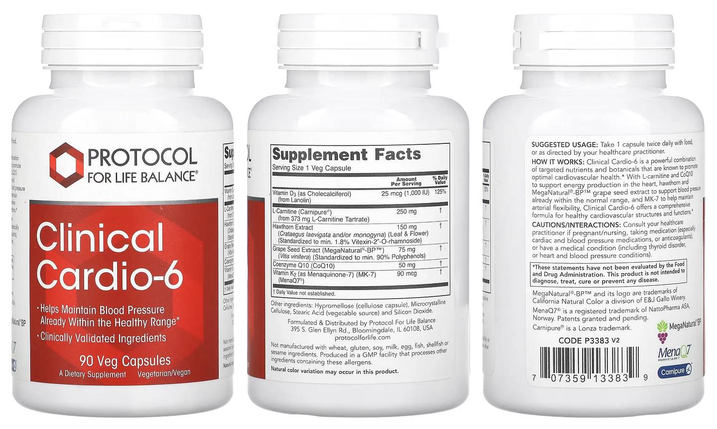 Protocol for Life Balance, Clinical Cardio-6 packaging