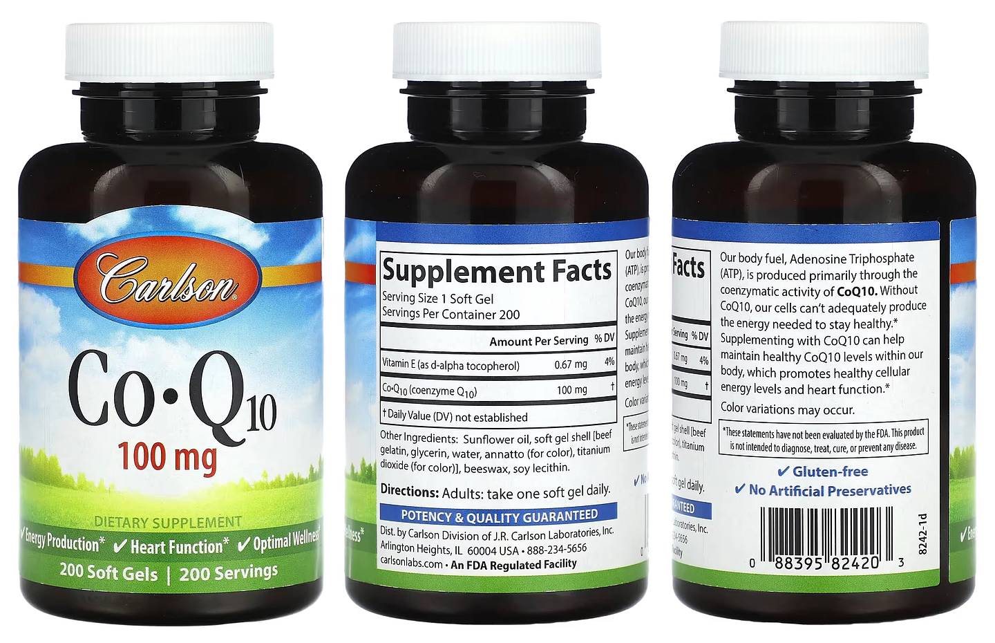 Carlson, Co-Q10 packaging