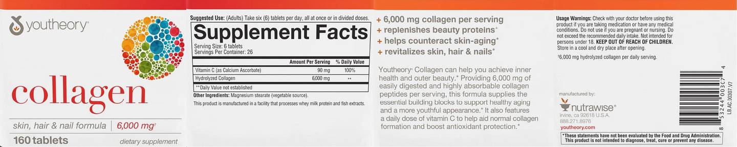 Youtheory, Collagen label