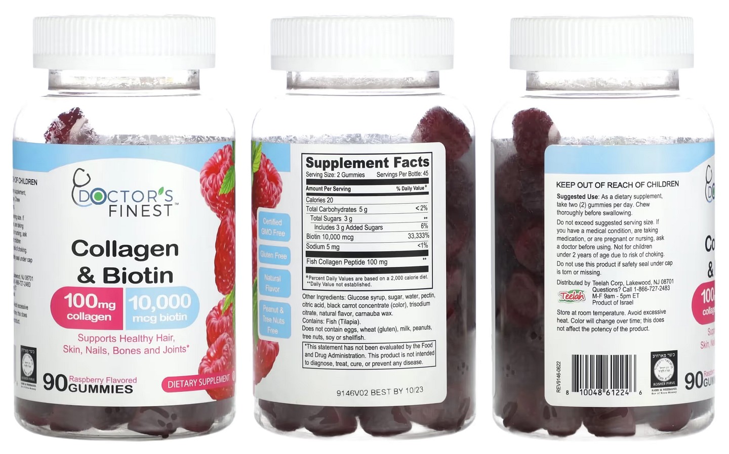 Doctor's Finest, Collagen & Biotin packaging