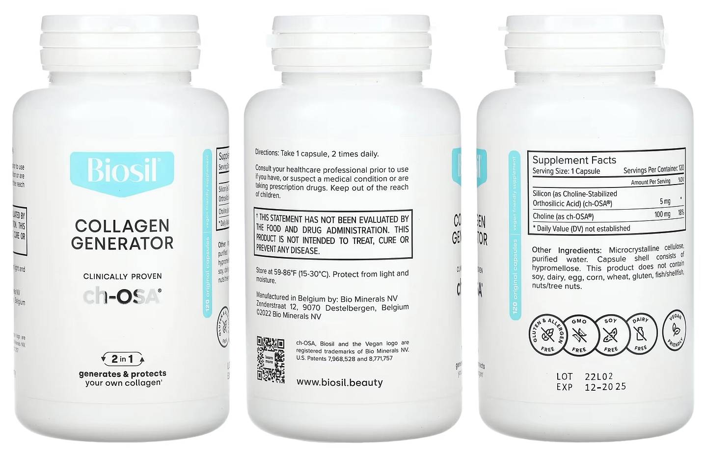 BioSil, Collagen Generator packaging
