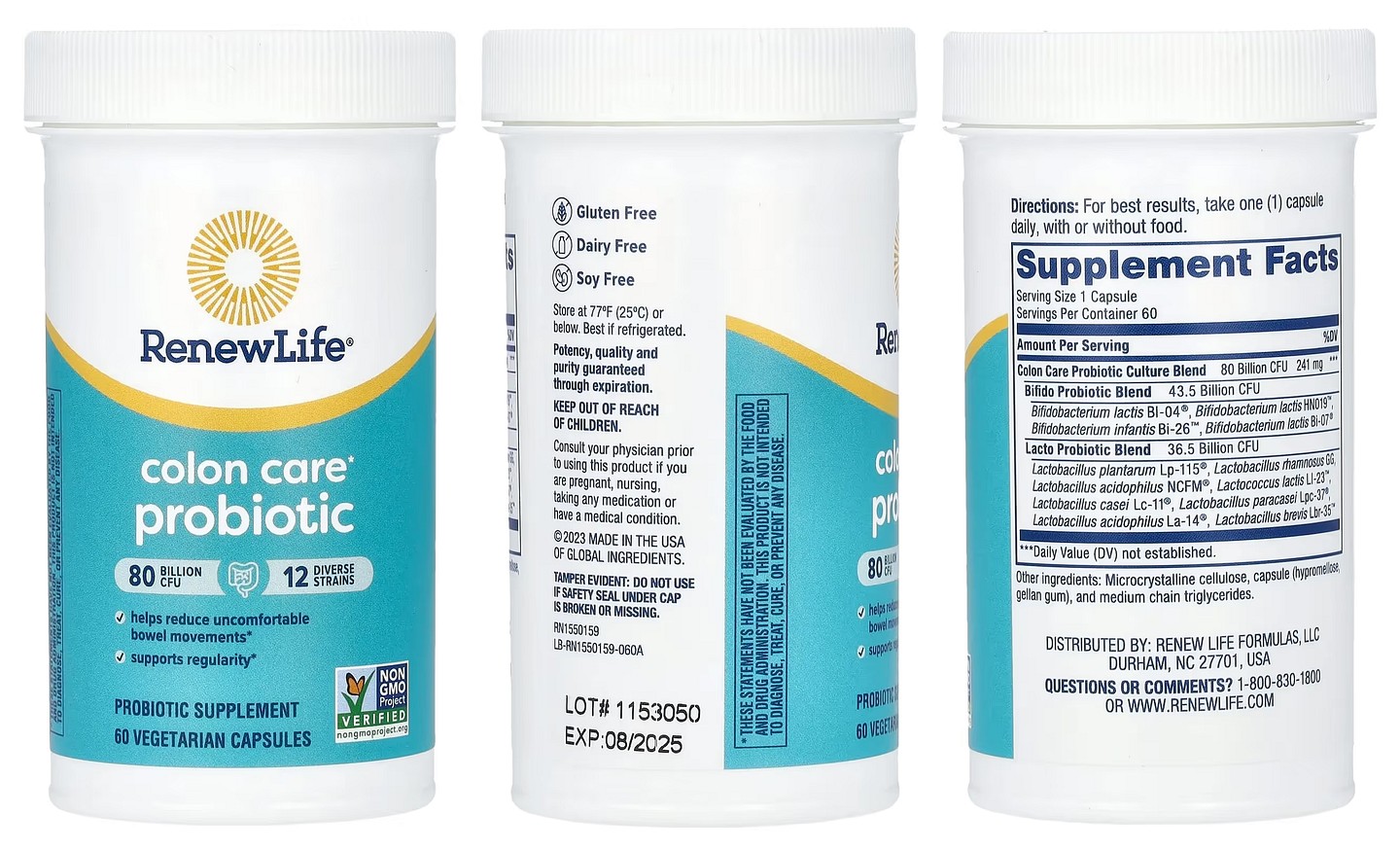 Renew Life, Colon Care Probiotic packaging