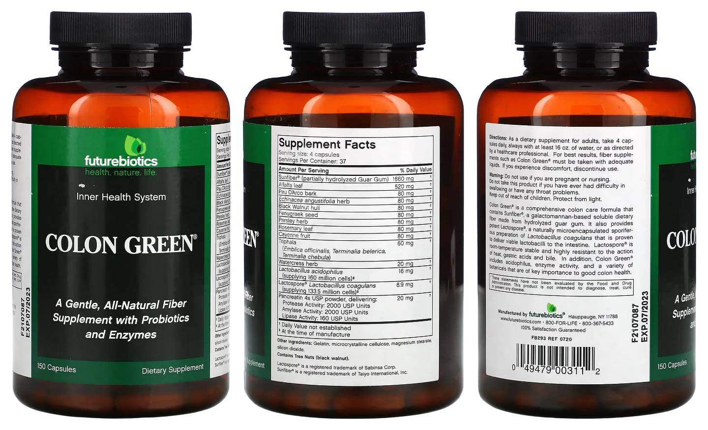 Futurebiotics, Colon Green packaging