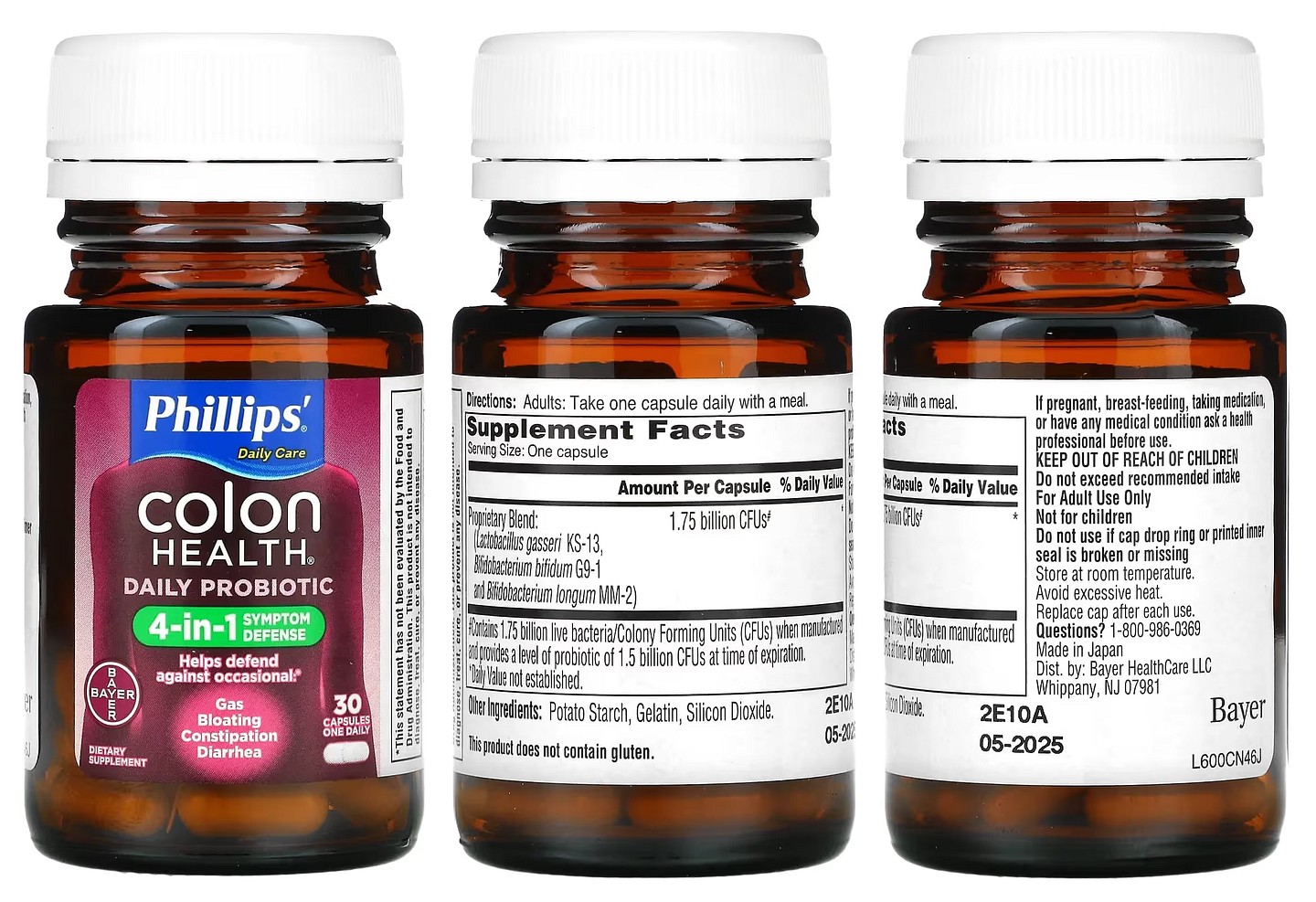 Phillips, Colon Health Daily Probiotic Supplement packaging