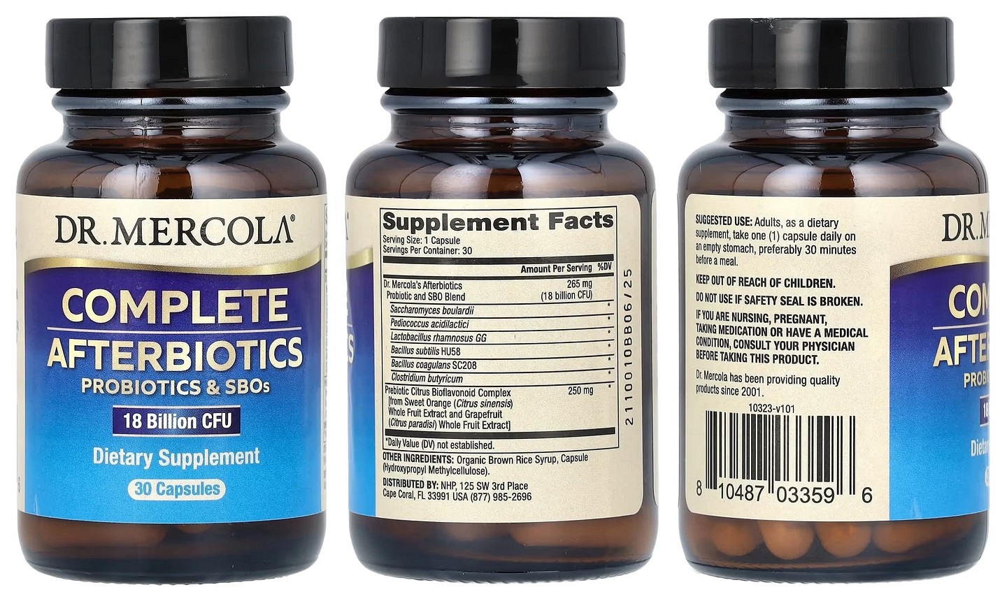Dr. Mercola, Complete Afterbiotics packaging
