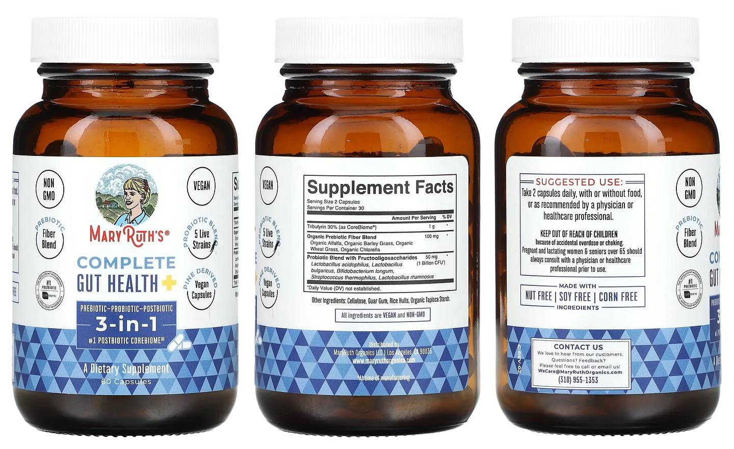 MaryRuth Organics, Complete Gut Health packaging