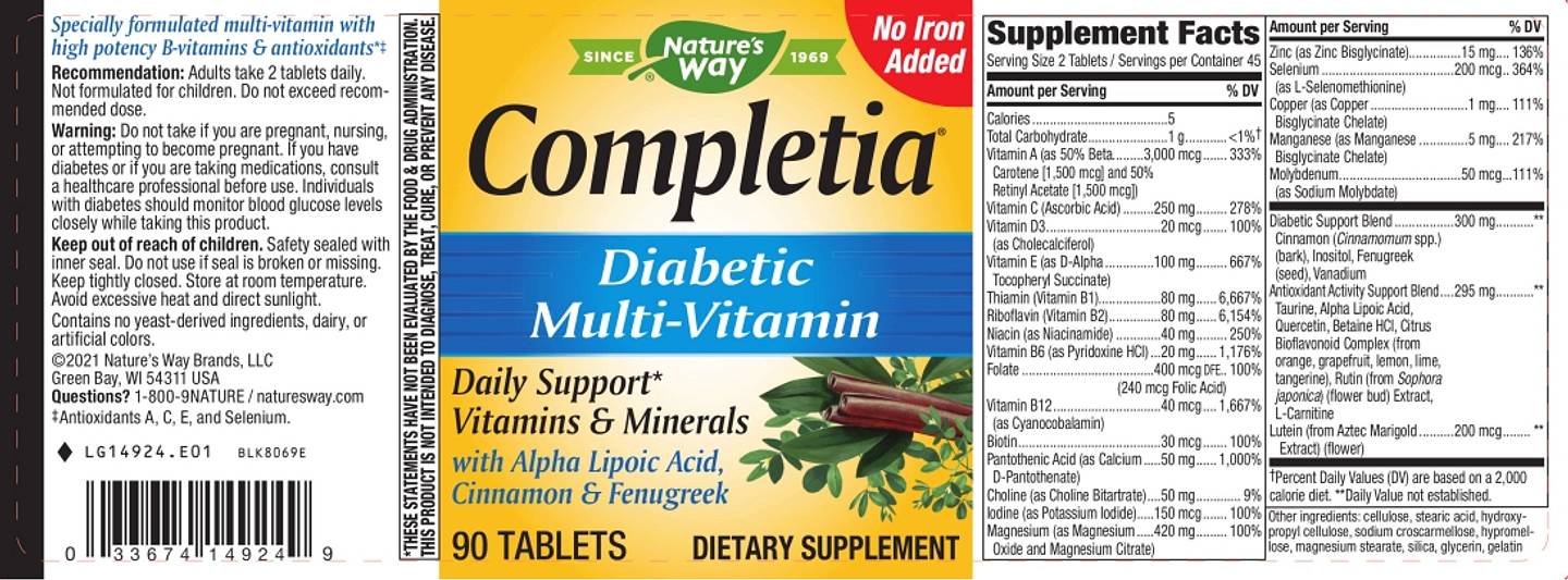 Nature's Way, Completia® label