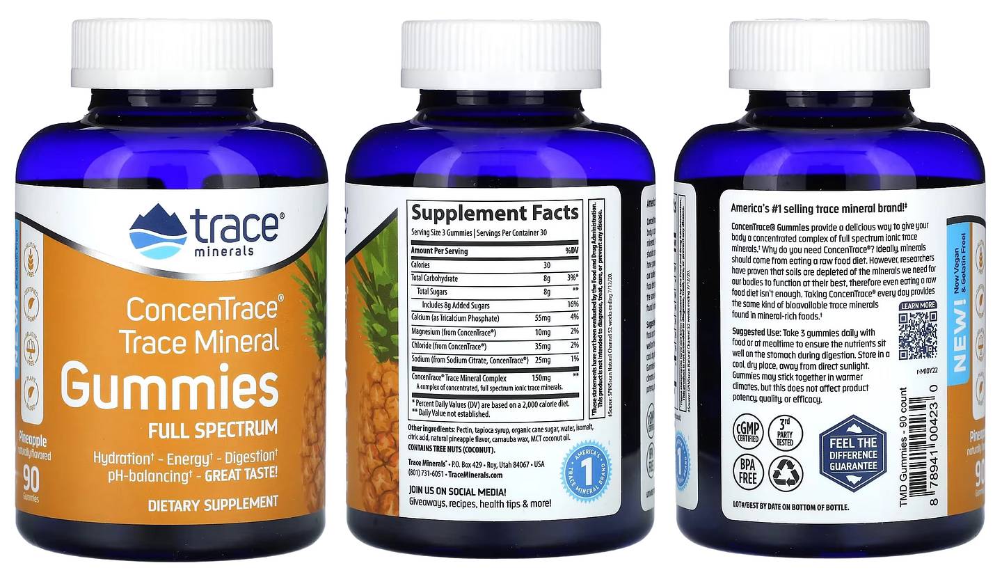Trace Minerals, ConcenTrace packaging