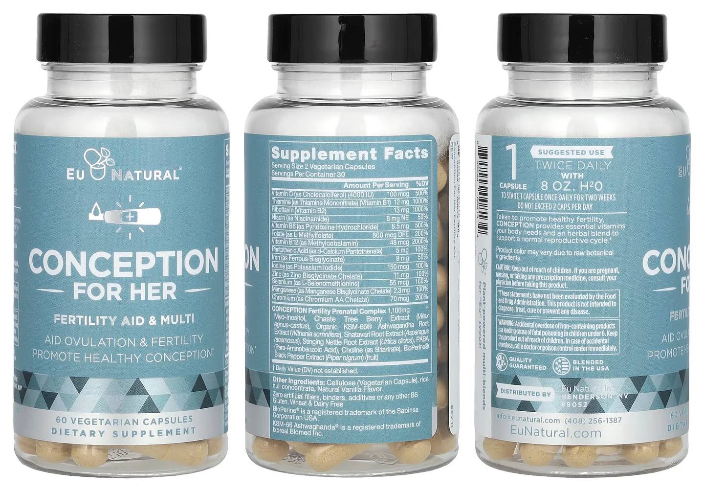 Eu Natural, Conception For Her packaging