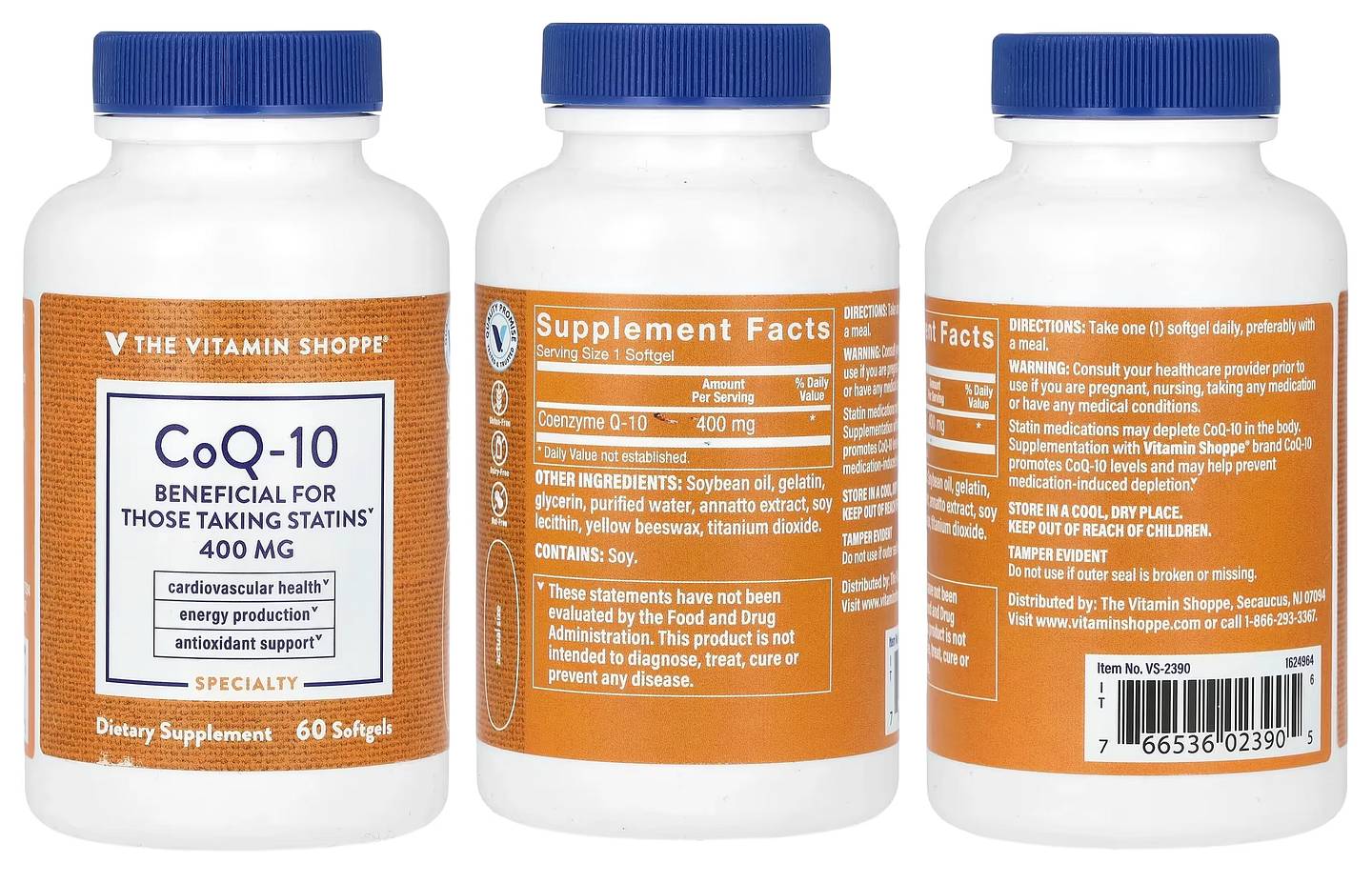 The Vitamin Shoppe, CoQ-10 packaging