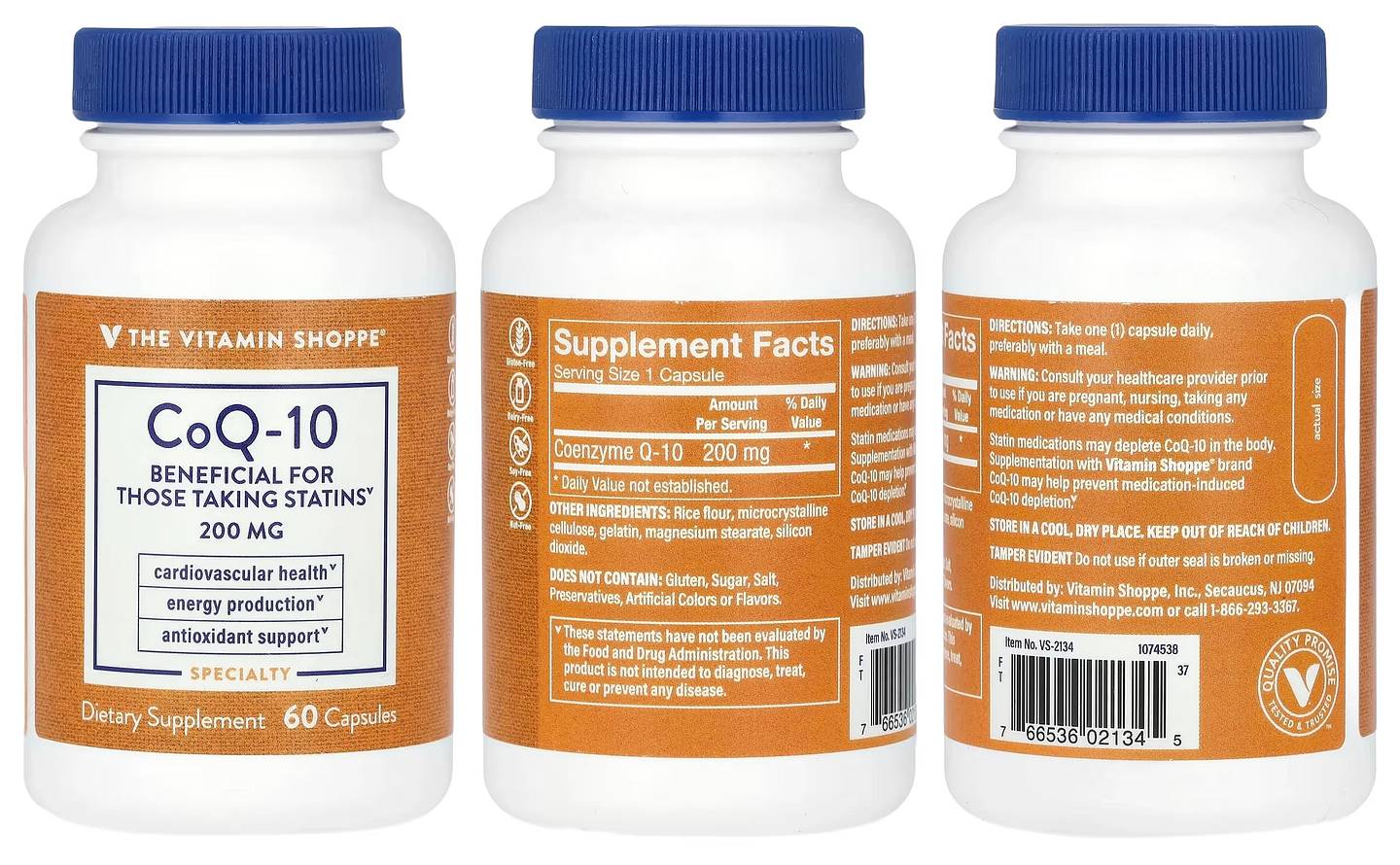 The Vitamin Shoppe, CoQ-10 packaging