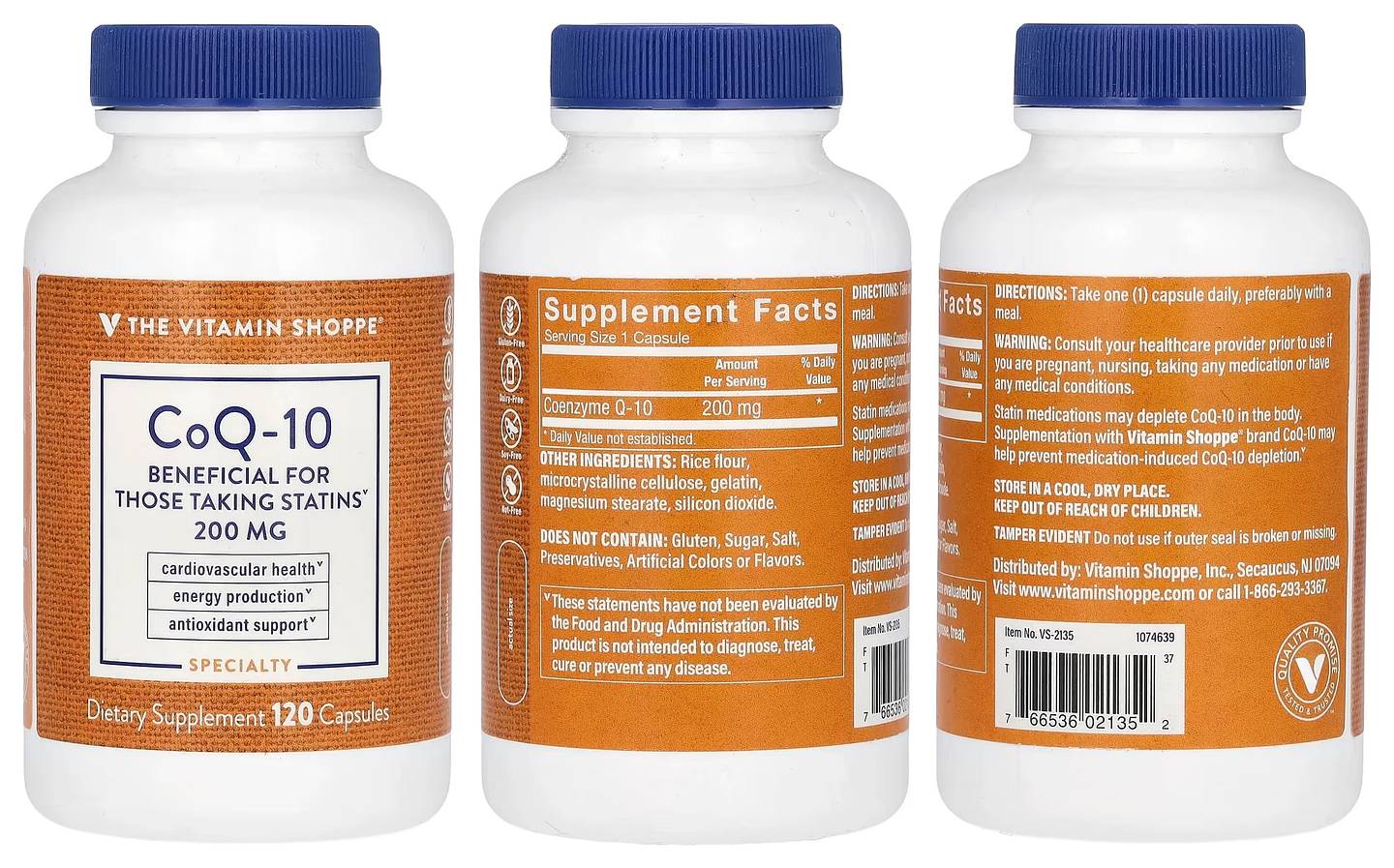 The Vitamin Shoppe, CoQ-10 packaging