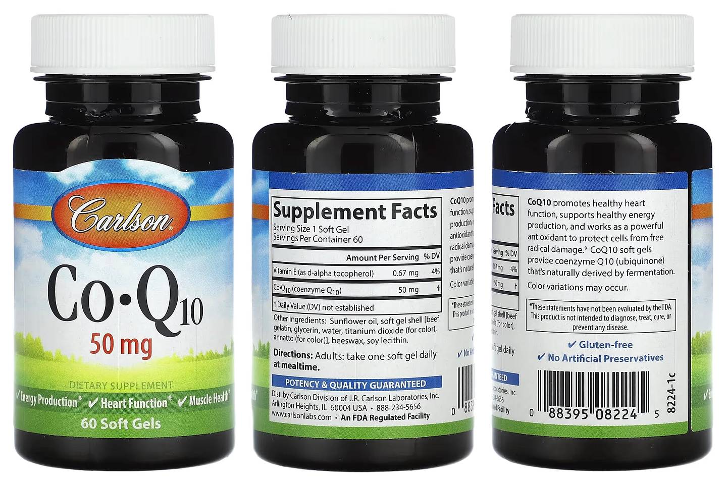 Carlson, CoQ10 packaging