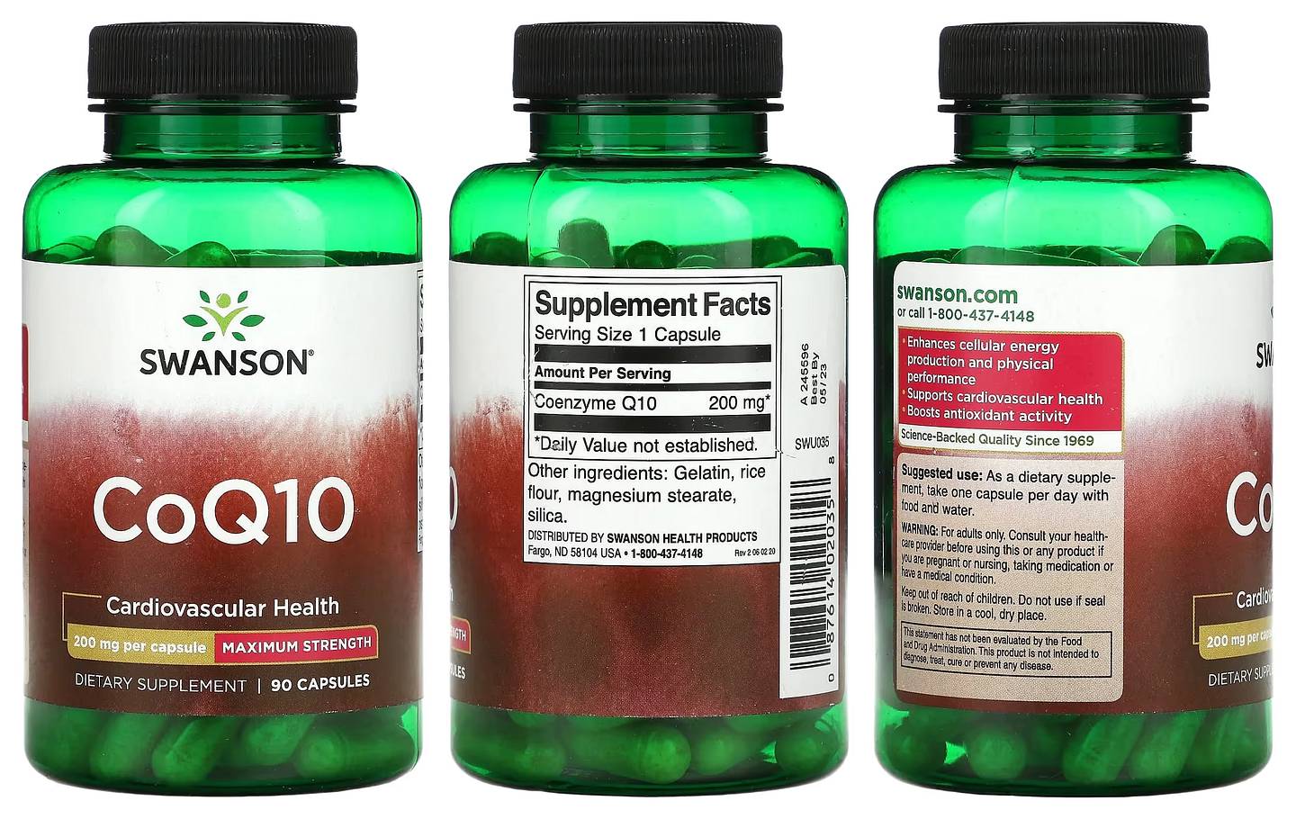 Swanson, CoQ10 packaging