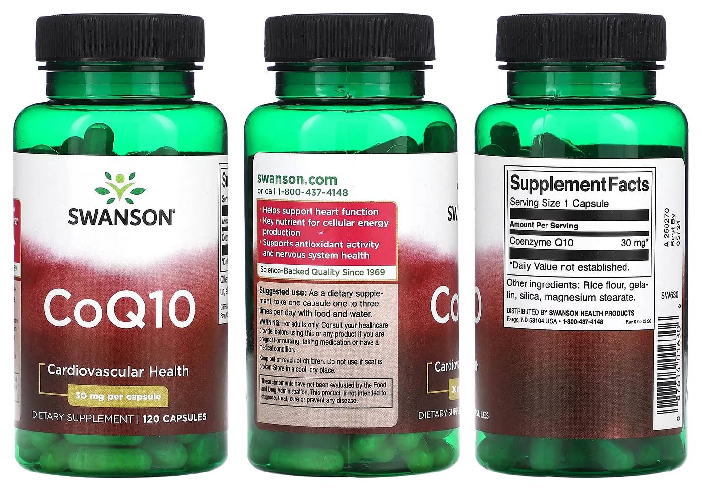 Swanson, CoQ10 packaging