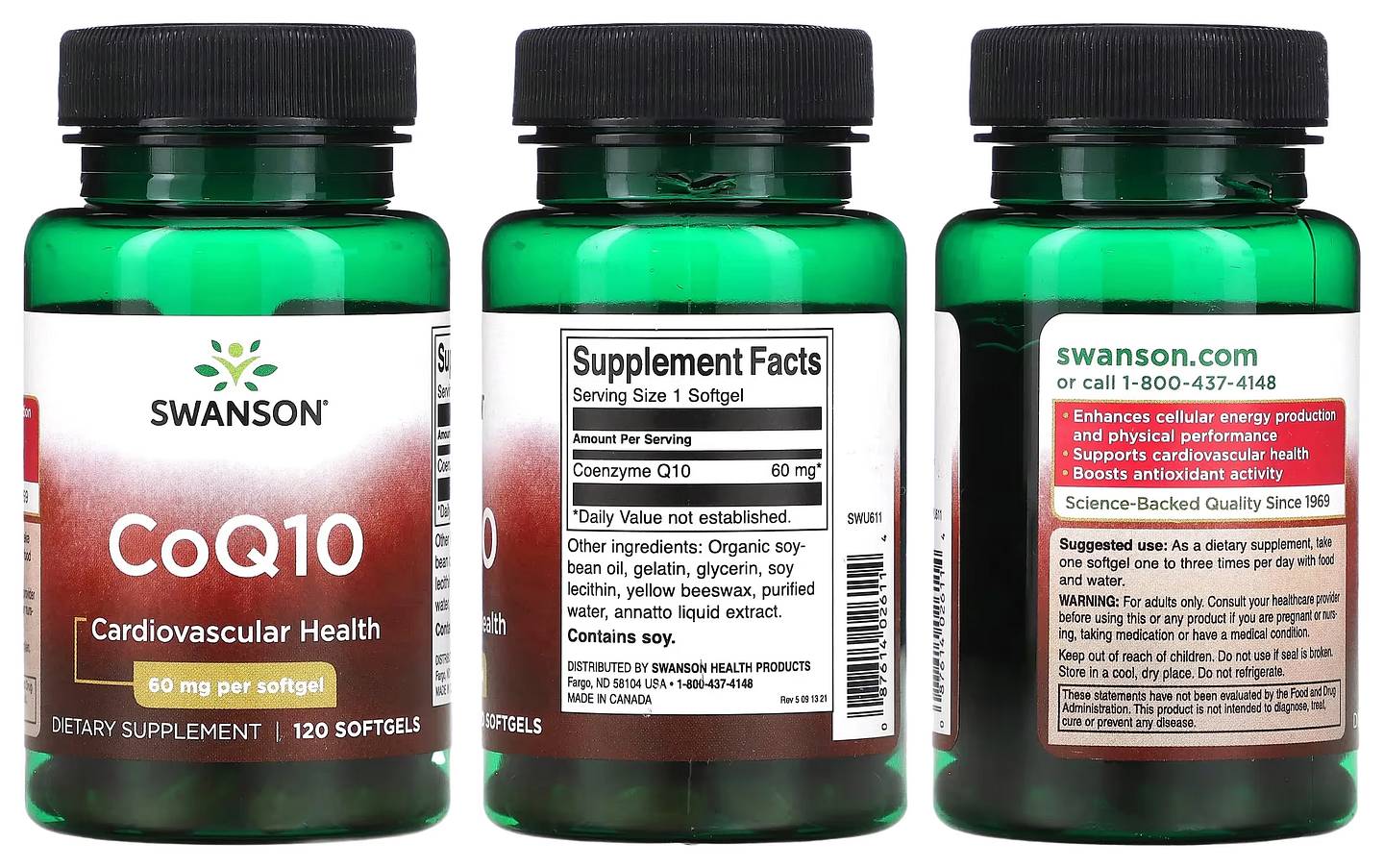 Swanson, CoQ10 packaging