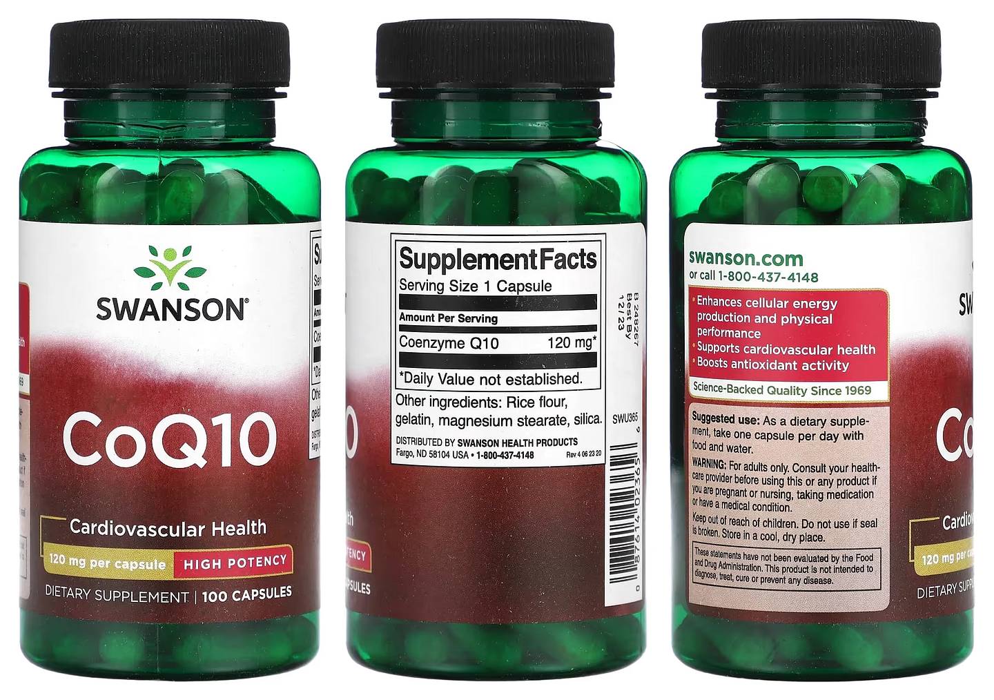 Swanson, CoQ10 packaging