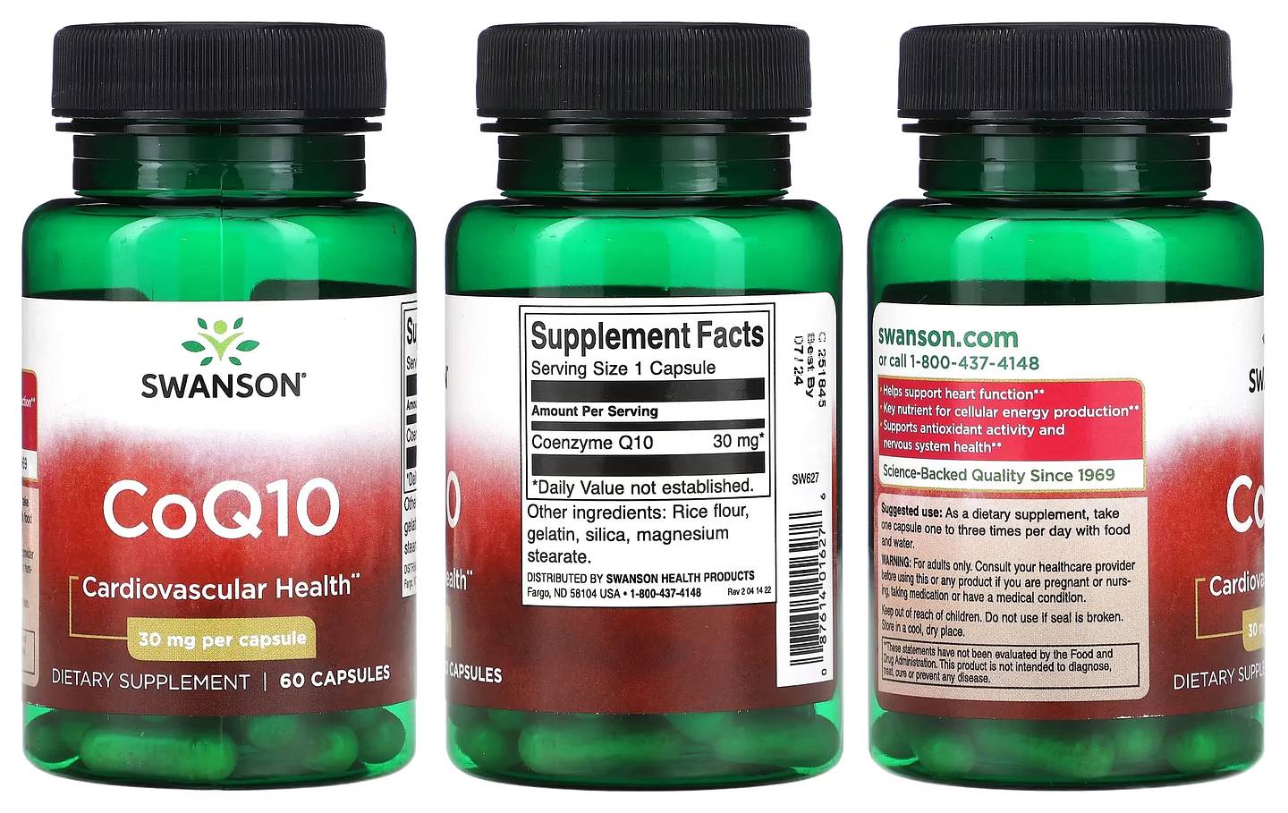 Swanson, CoQ10 packaging