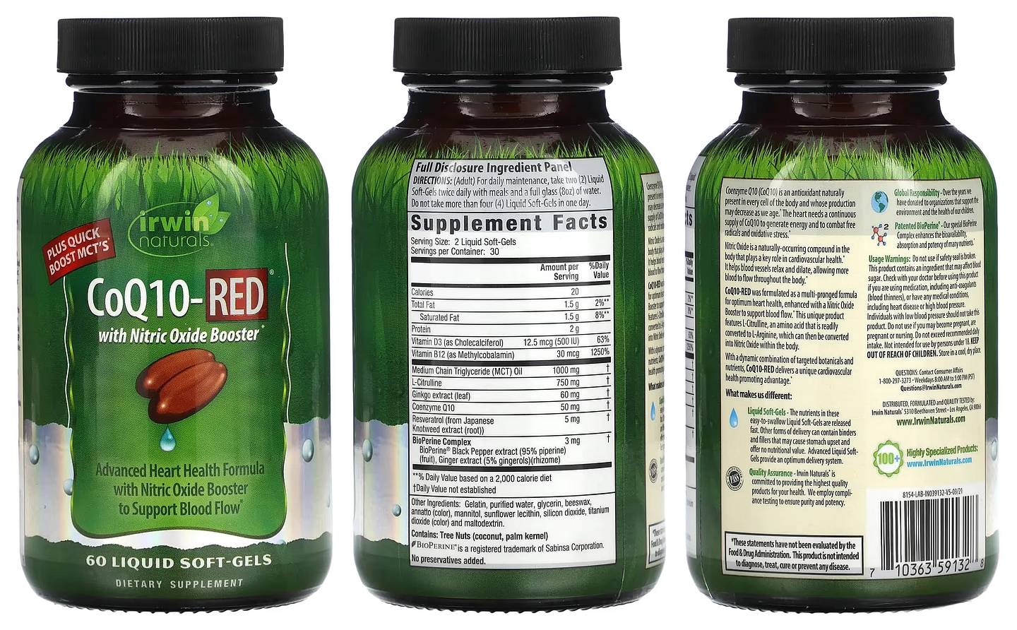 Irwin Naturals, CoQ10-Red packaging