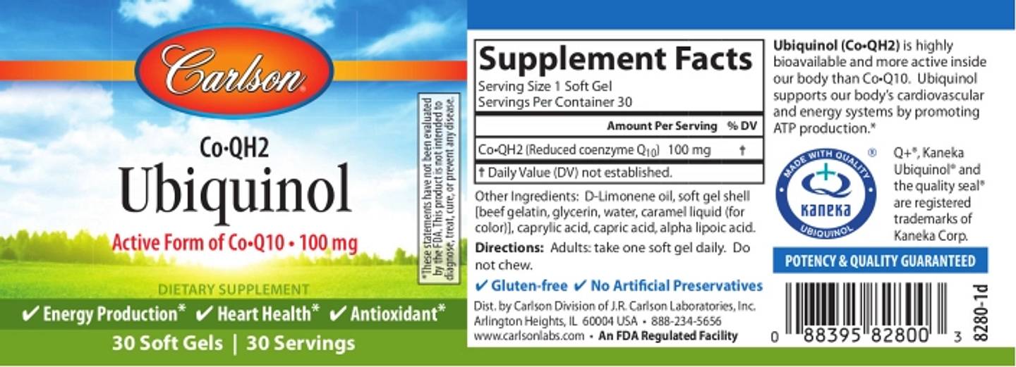 Carlson, CoQH2 Ubiquinol label