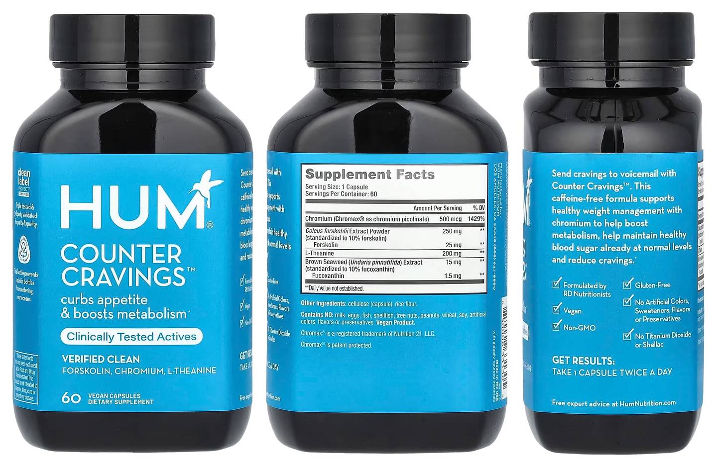 HUM Nutrition, Counter Cravings packaging