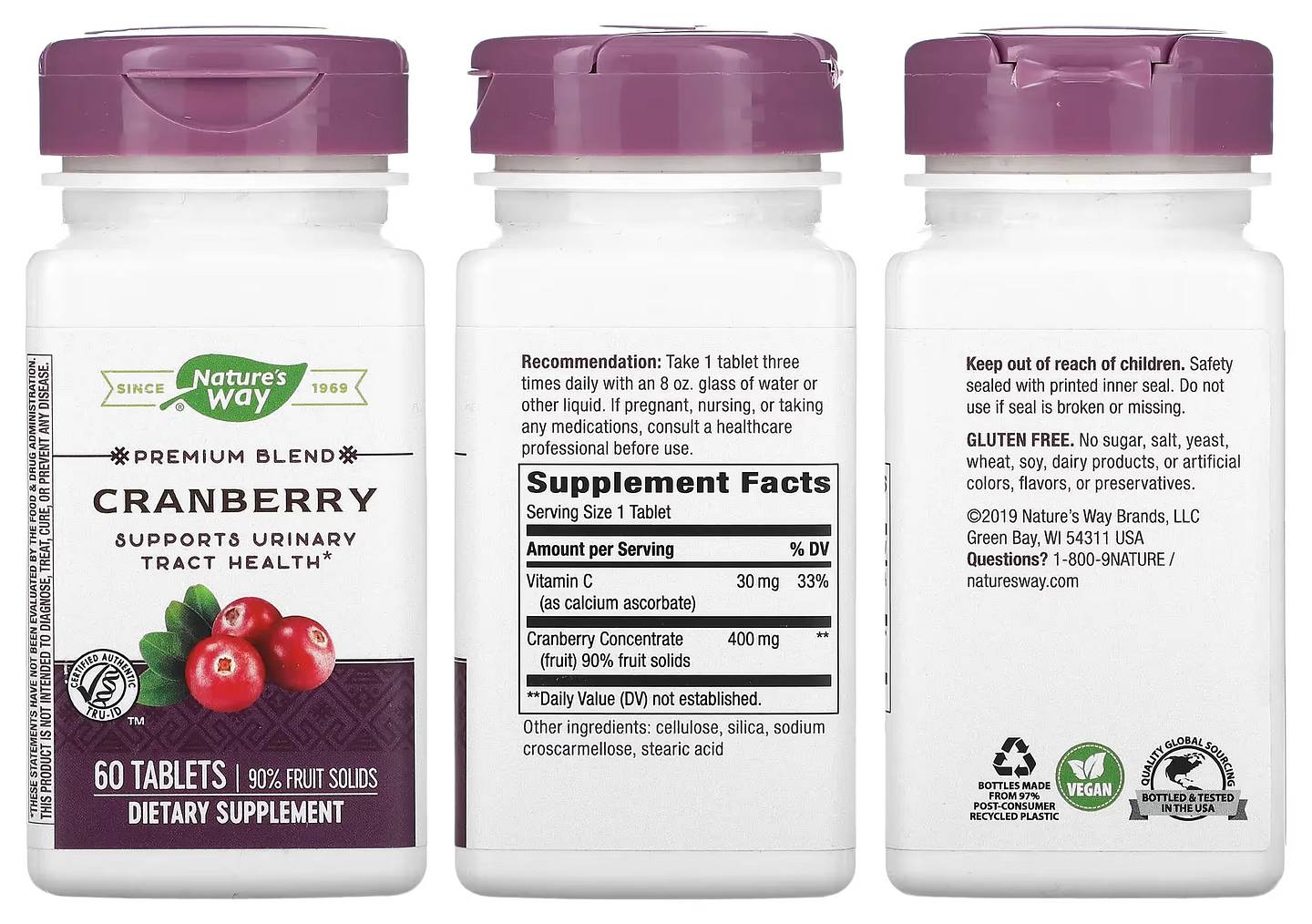 Nature's Way, Cranberry Premium Blend packaging