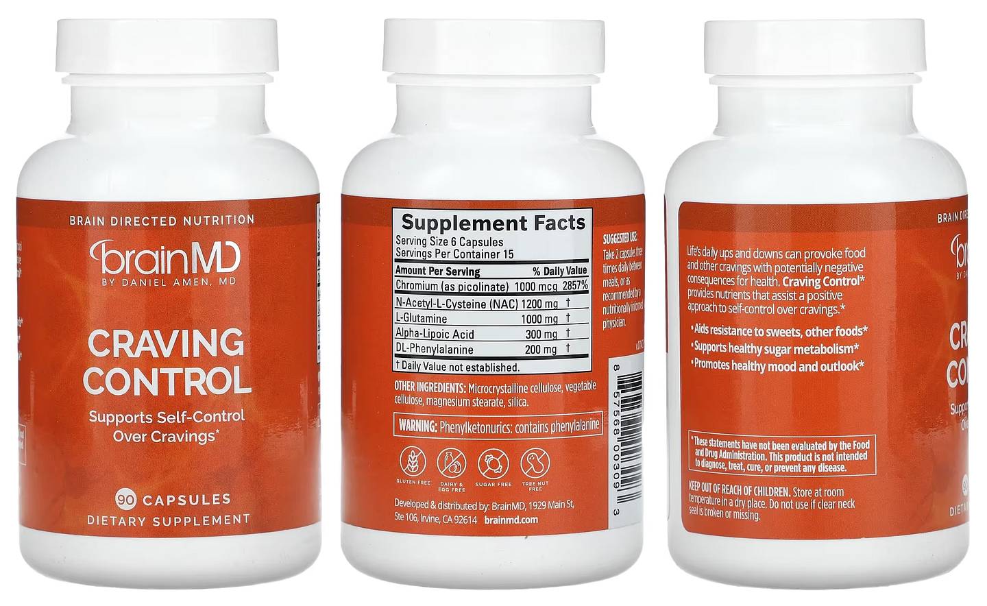 BrainMD, Craving Control packaging