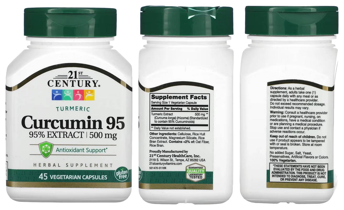 21st Century, Curcumin 95 packaging