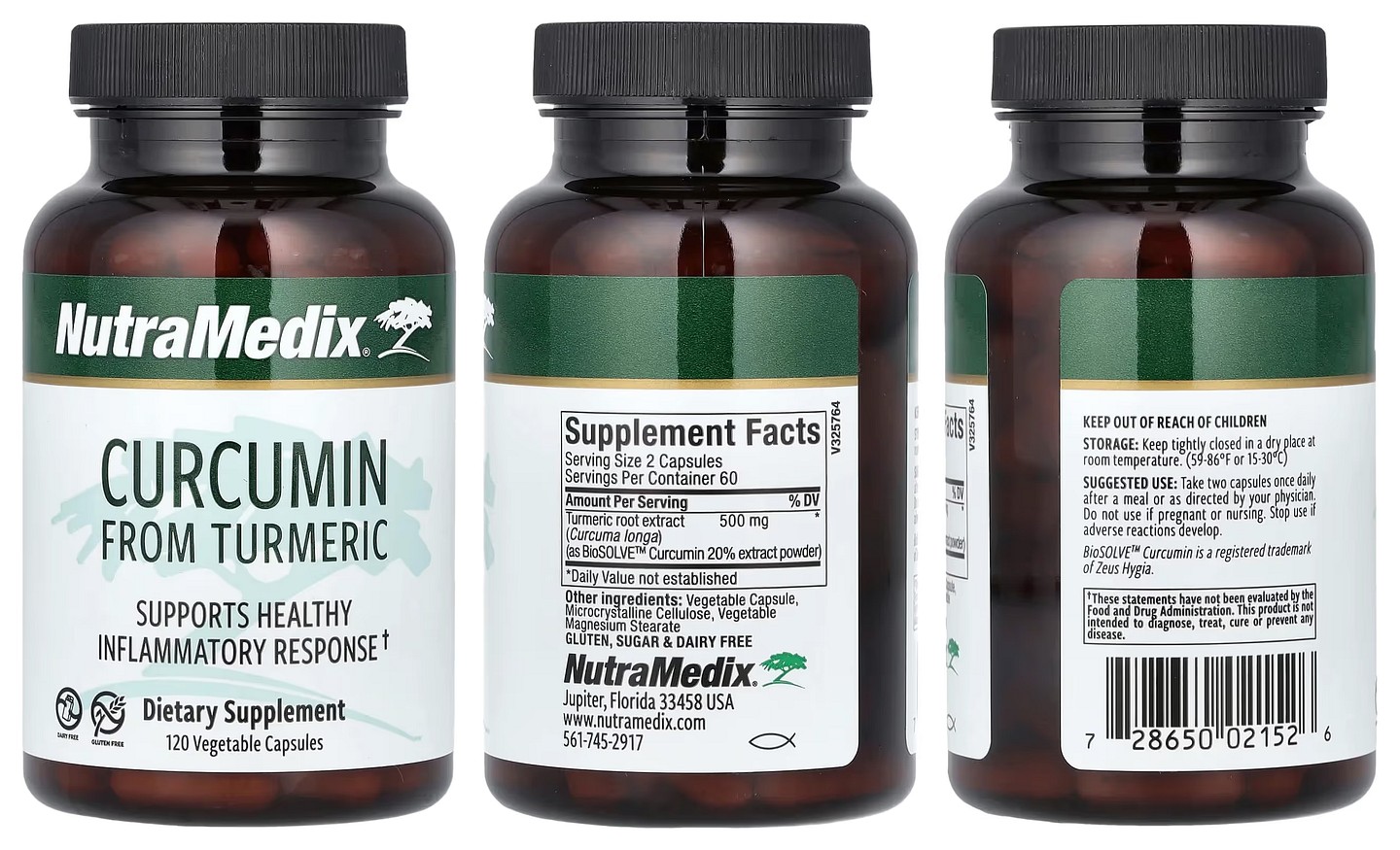 NutraMedix, Curcumin From Turmeric packaging