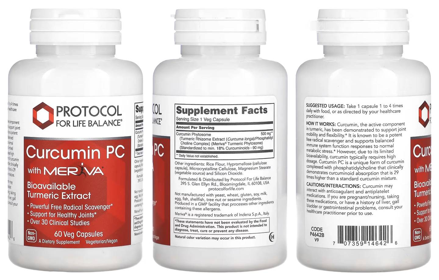 Protocol for Life Balance, Curcumin PC With Meriva packaging