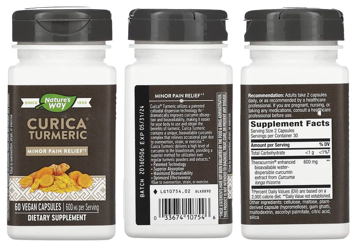 Nature's Way, Curica Turmeric packaging