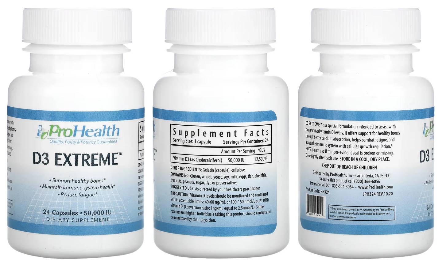 ProHealth Longevity, D3 Extreme packaging