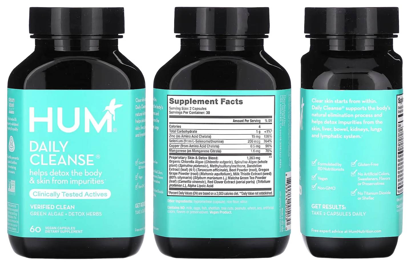 HUM Nutrition, Daily Cleanse packaging