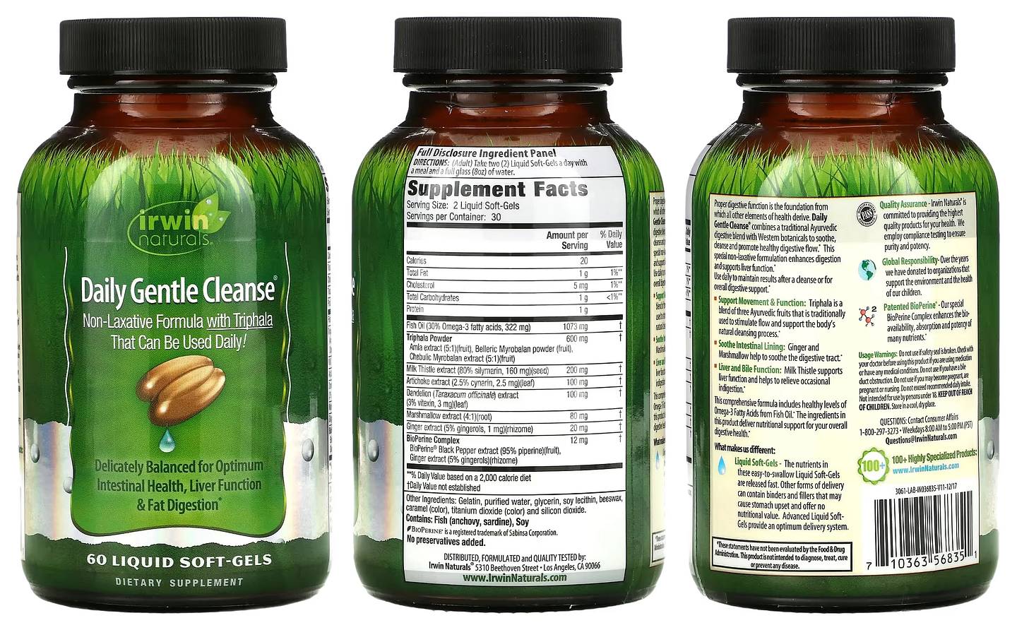 Irwin Naturals, Daily Gentle Cleanse packaging