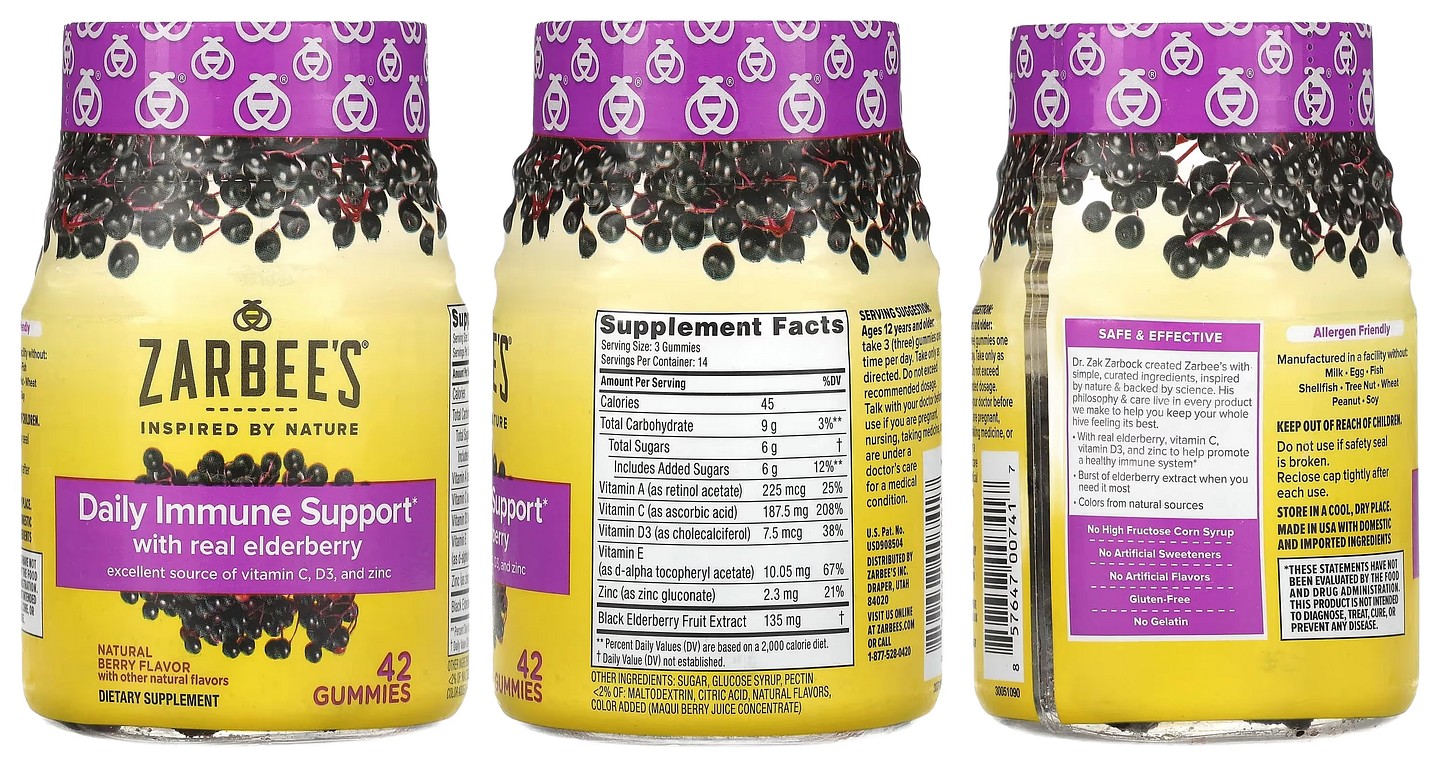 Zarbee's, Daily Immune Support packaging