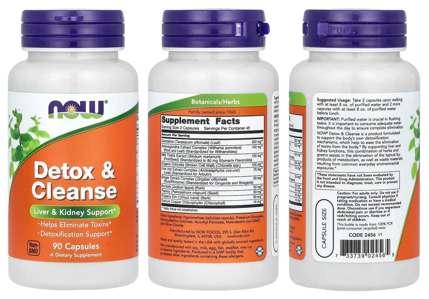 NOW Foods, Detox & Cleanse packaging