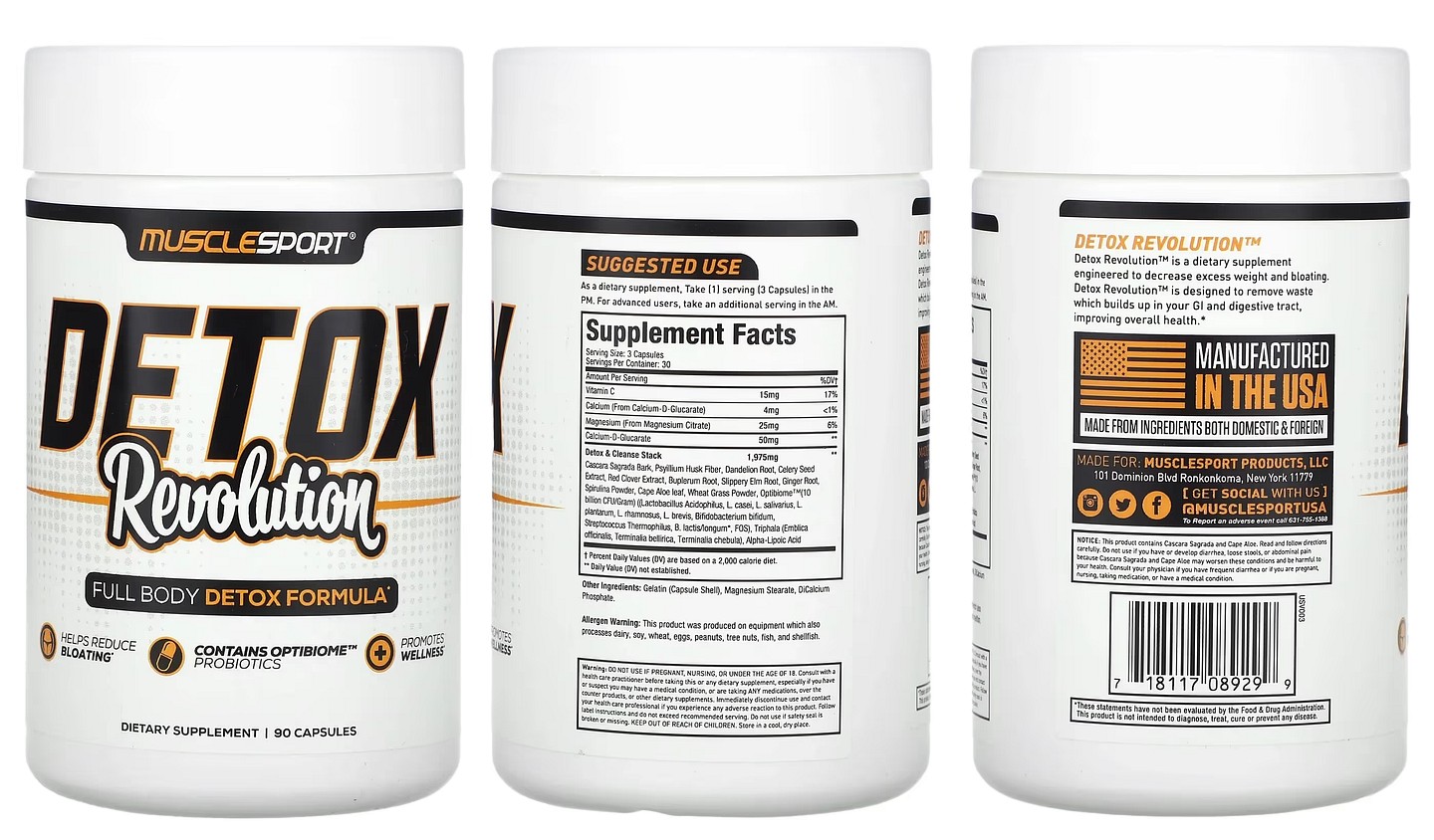 MuscleSport, Detox Revolution packaging