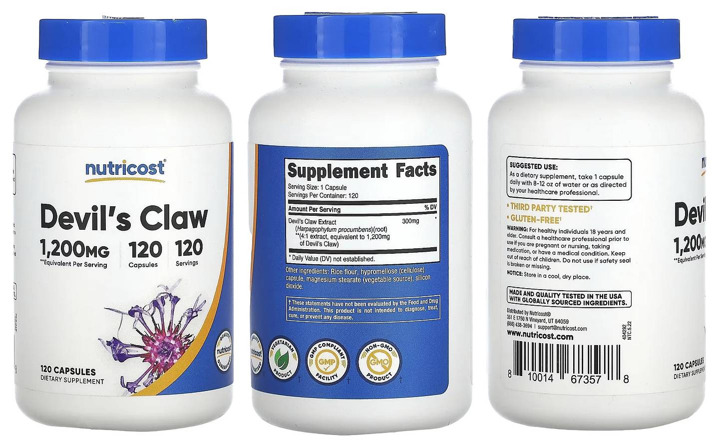 Nutricost, Devil's Claw packaging