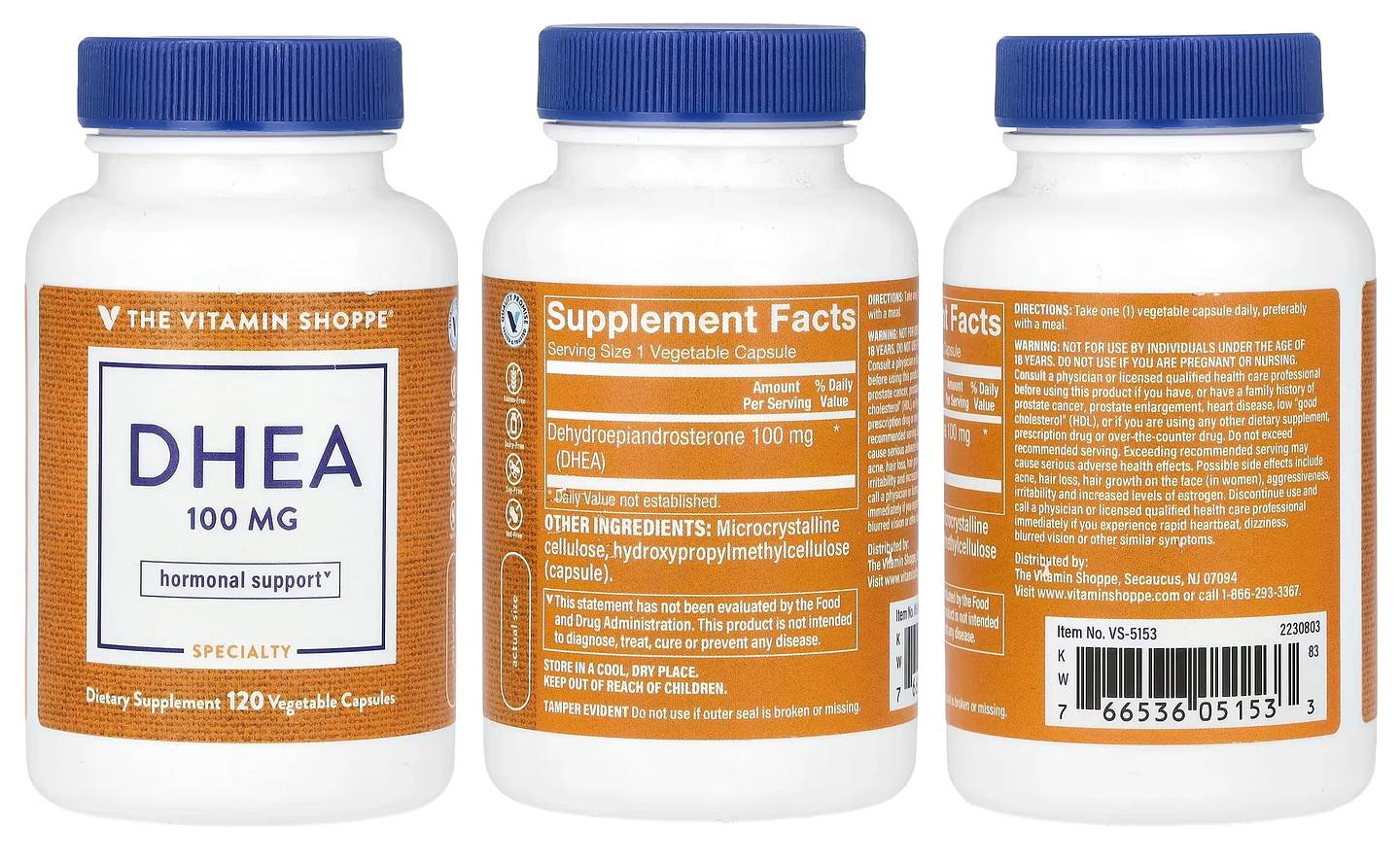 The Vitamin Shoppe, DHEA packaging