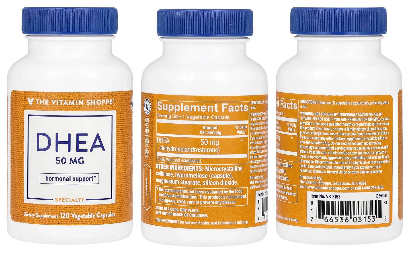 The Vitamin Shoppe, DHEA packaging