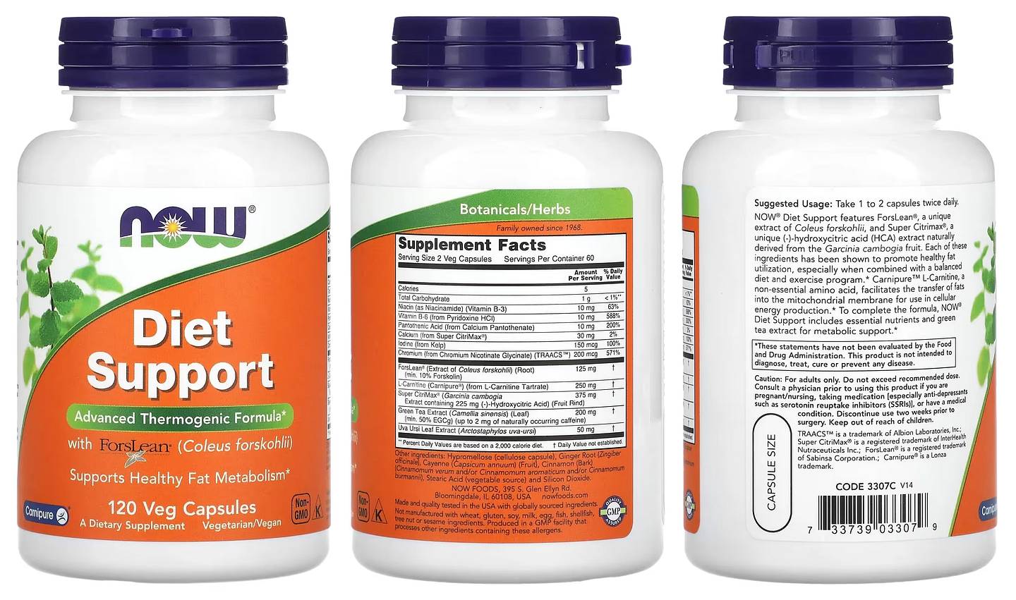 NOW Foods, Diet Support packaging